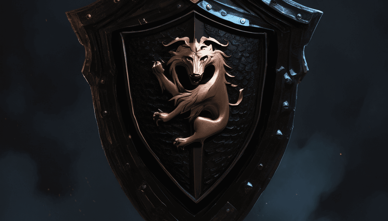 Glóandi koparinnsigli á svörtu