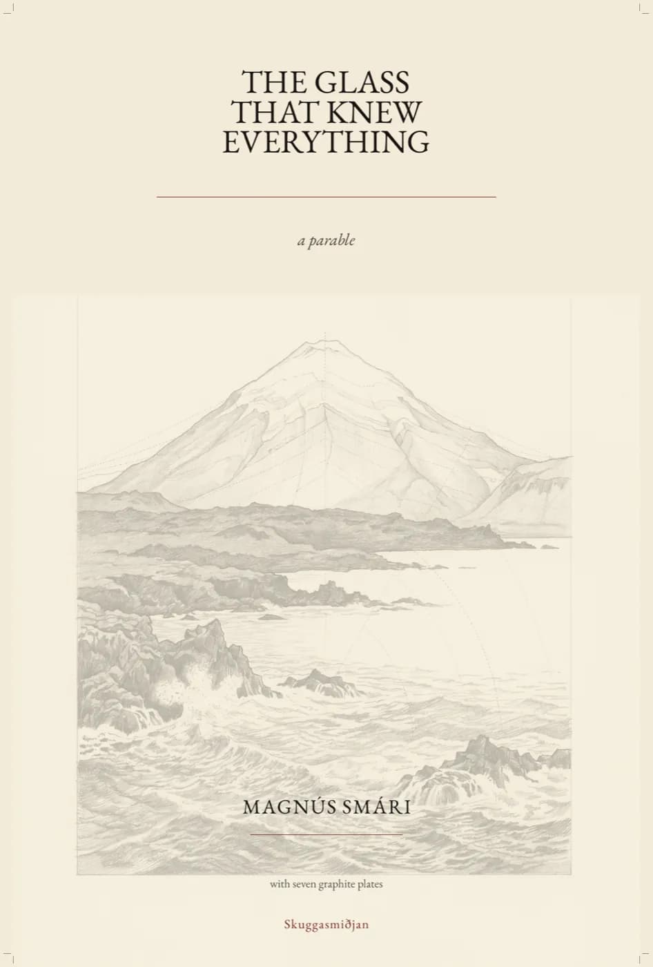 Cover of the fine-press book The Glass That Knew Everything